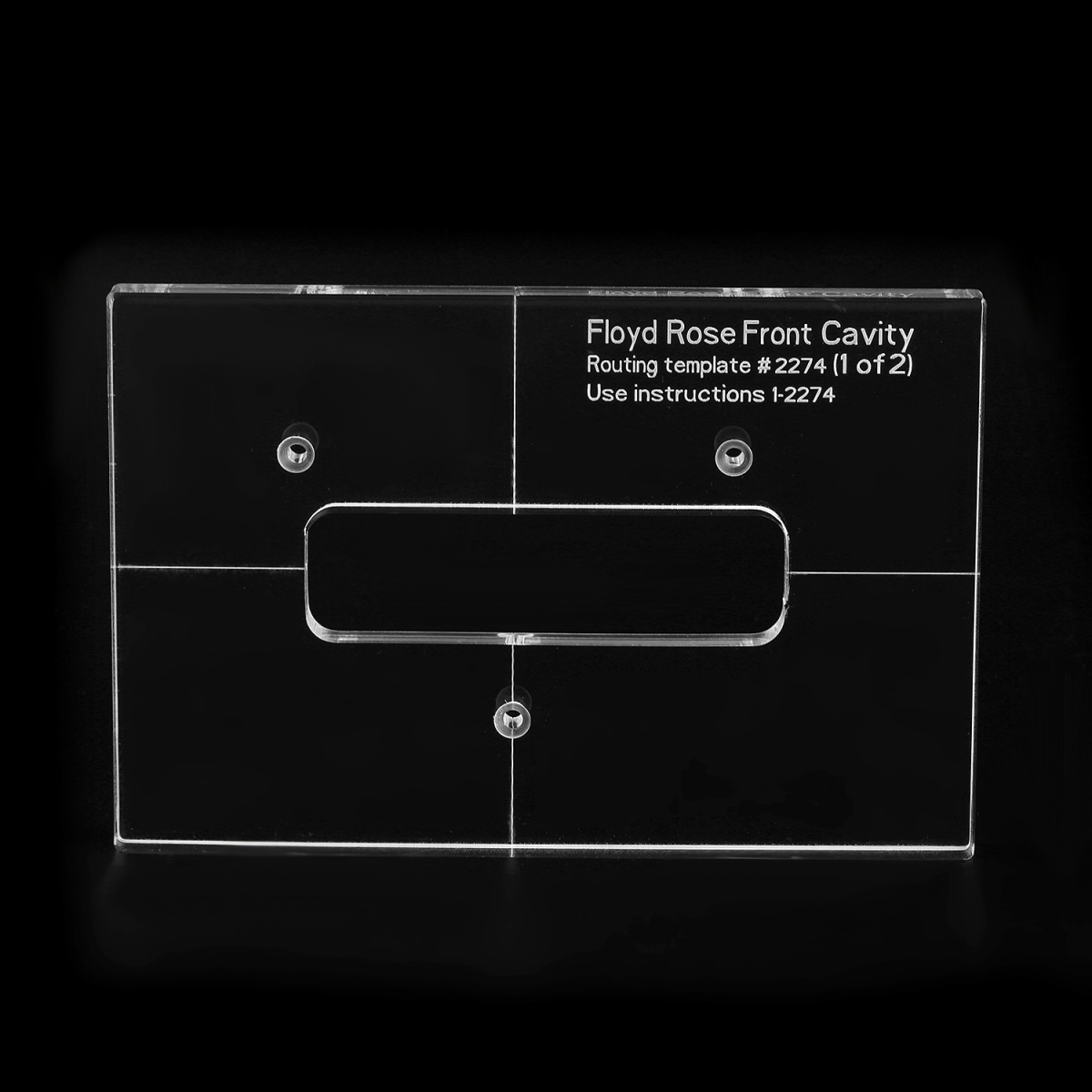 Musiclily Pro CNC Acrylic Tremolo Bridge Routing Template For Floyd floyd-rose-installation-trinity-guitars