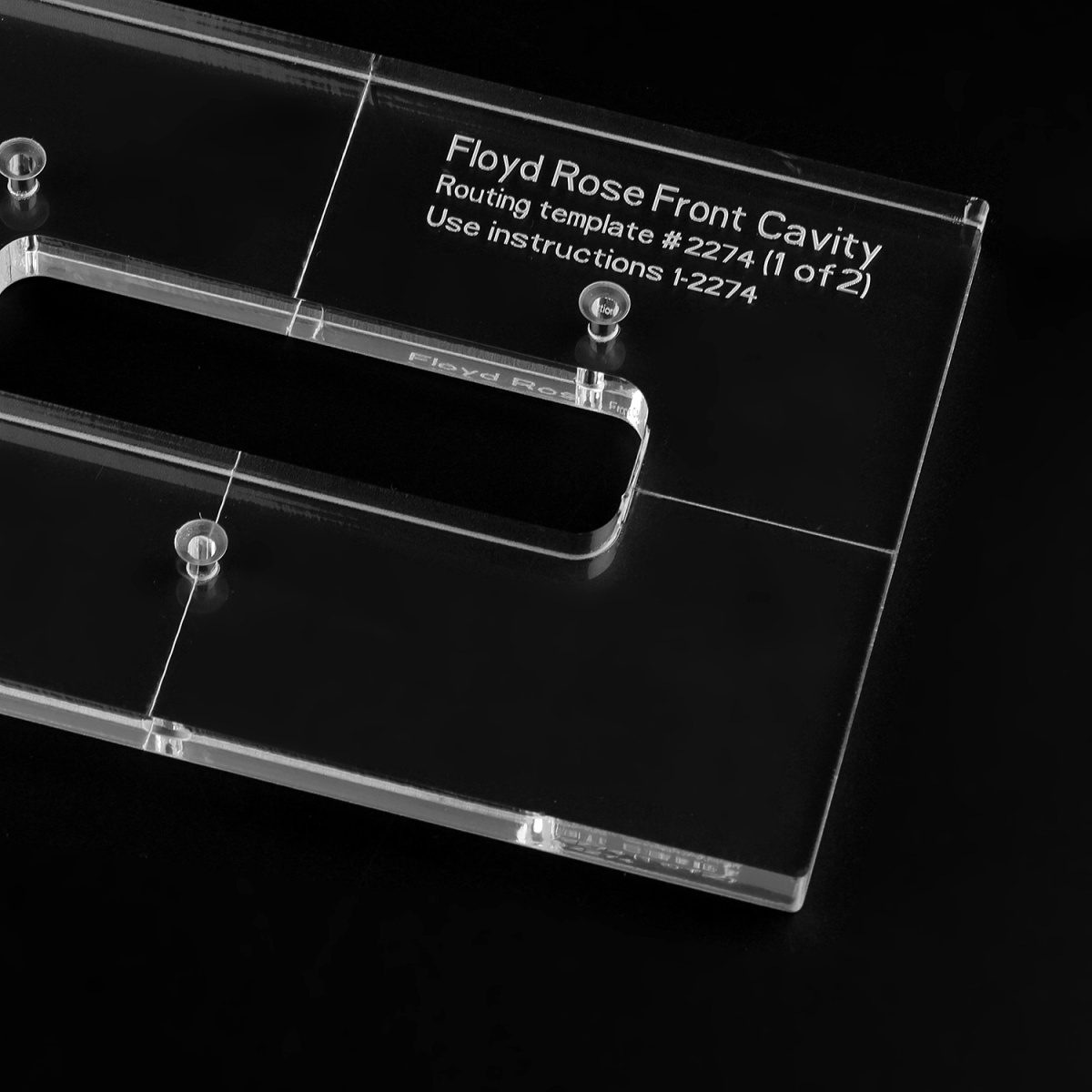 Musiclily Pro CNC Acrylic Tremolo Bridge Routing Template For Floyd musiclily-pro-cnc-acrylic-tremolo-bridge-routing-template-for-floyd