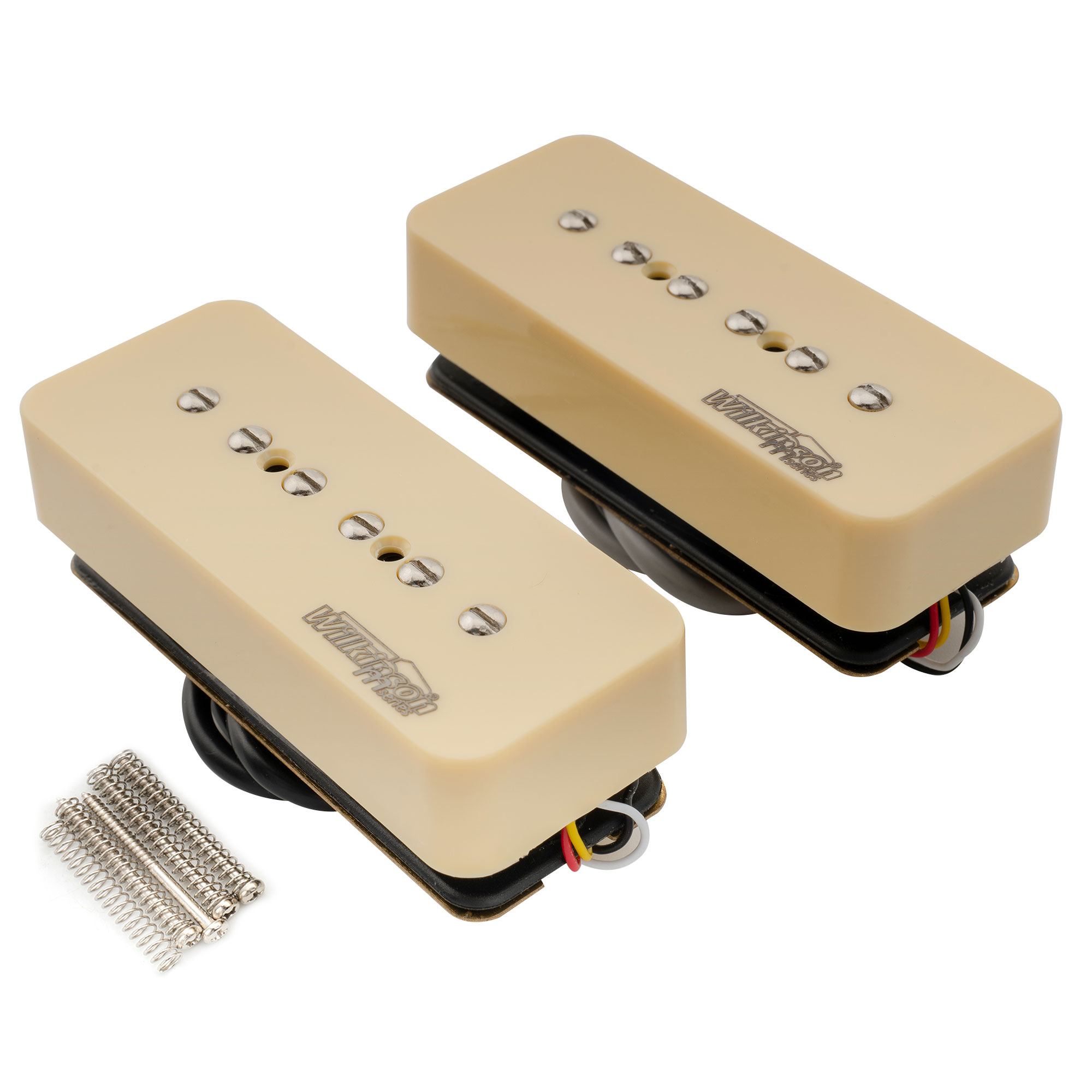 Alegree Old Timer Smooth P90 Dogear Pickup Set - Cream | Reverb