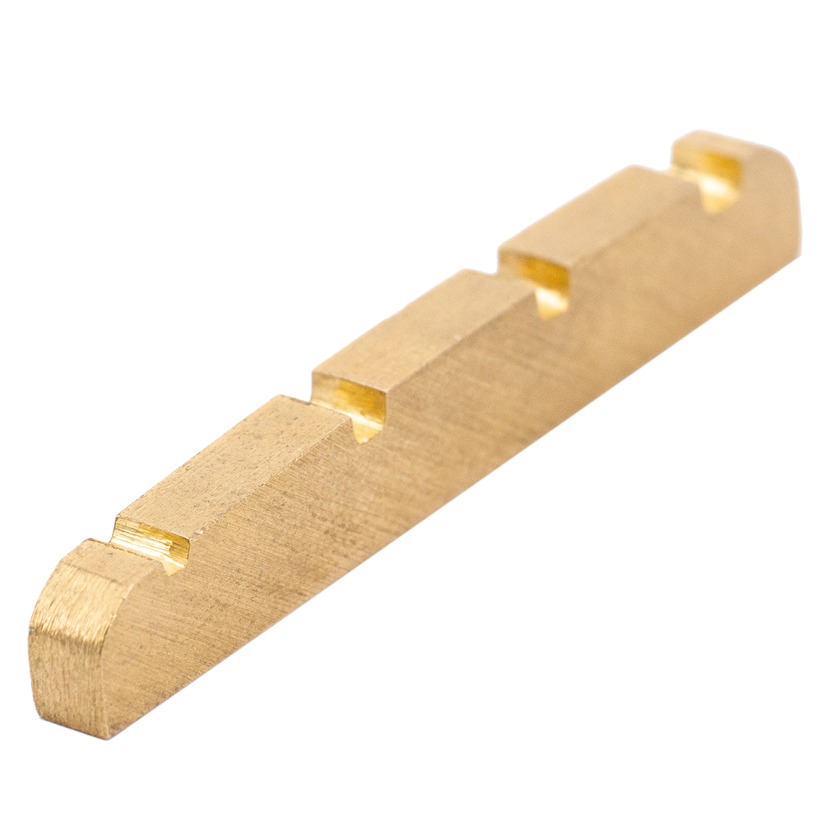 Musiclily 38mm Capotasto Basso in Osso Scanalato Bone Nut per Basso Elettrico 4 Corde,38x3,5x5mm((2 Pezzi